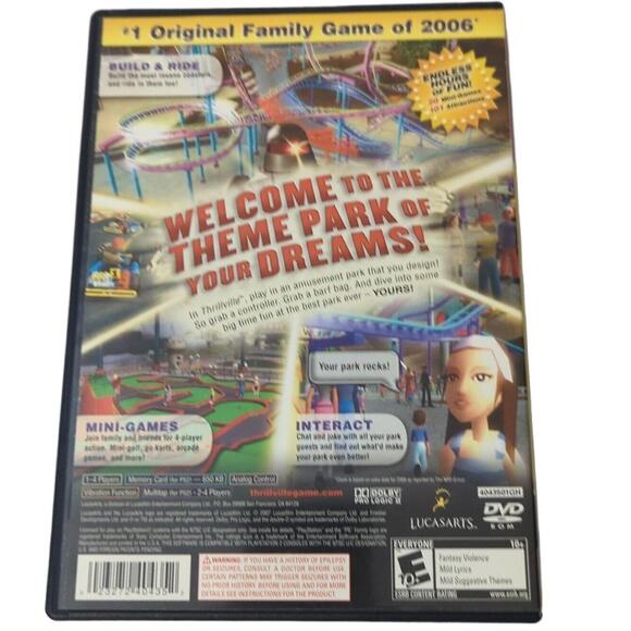 Thrillville PS2 PlayStation 2‎ Greatest Hits - Complete CIB - Picture 3 of 6
